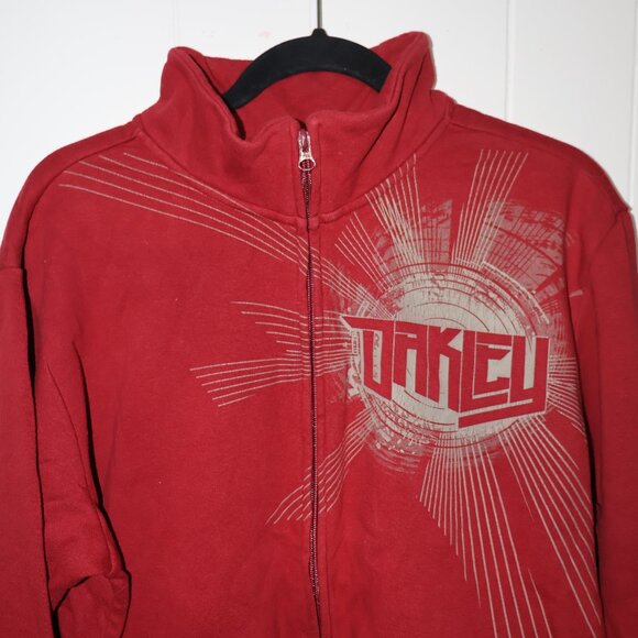 Vintage Oakley Full Zip Jacket – Red (Men’s L) - Picture 2 of 10